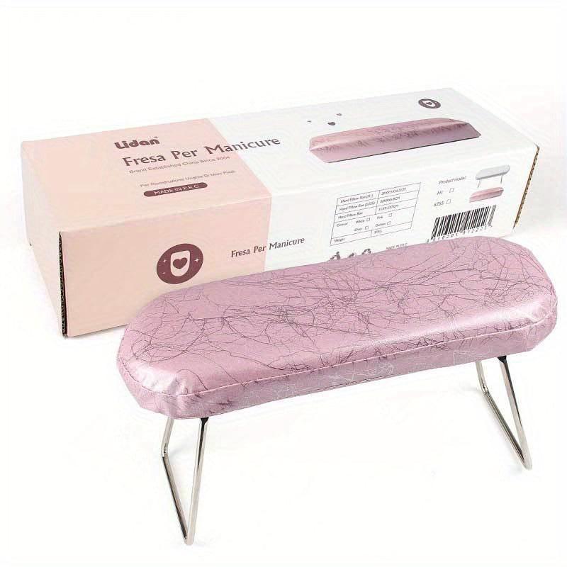 Striped Leather Manicure Hand Pillow
