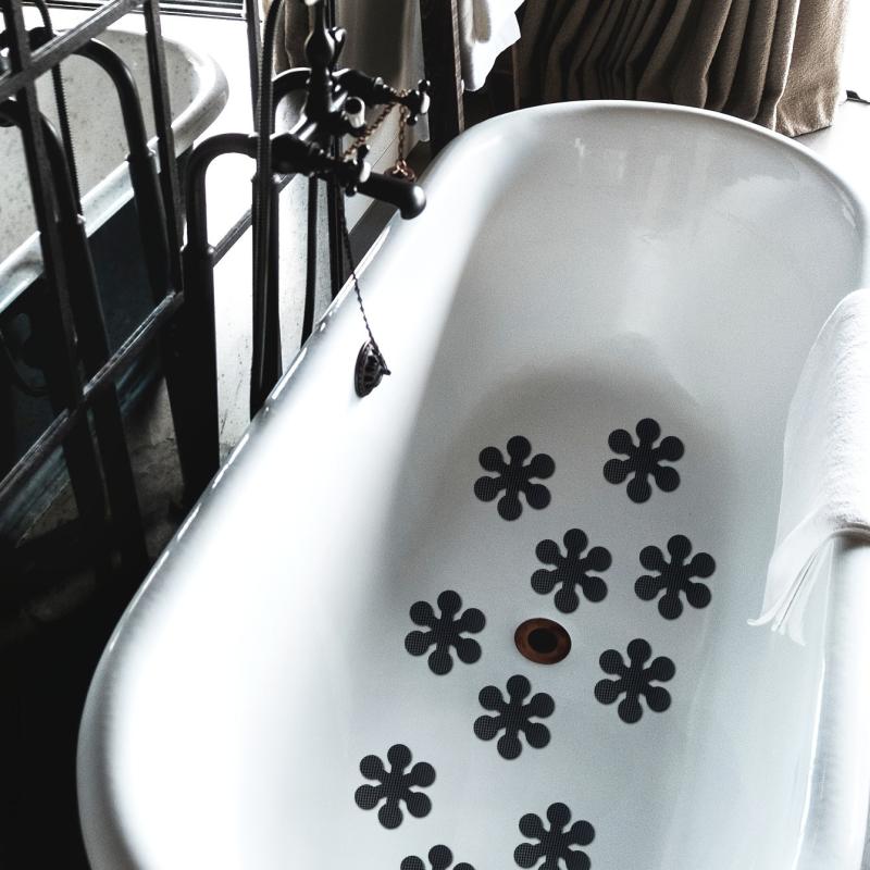 10pcs Flower Non slip Bathtub Stickers for Bathroom