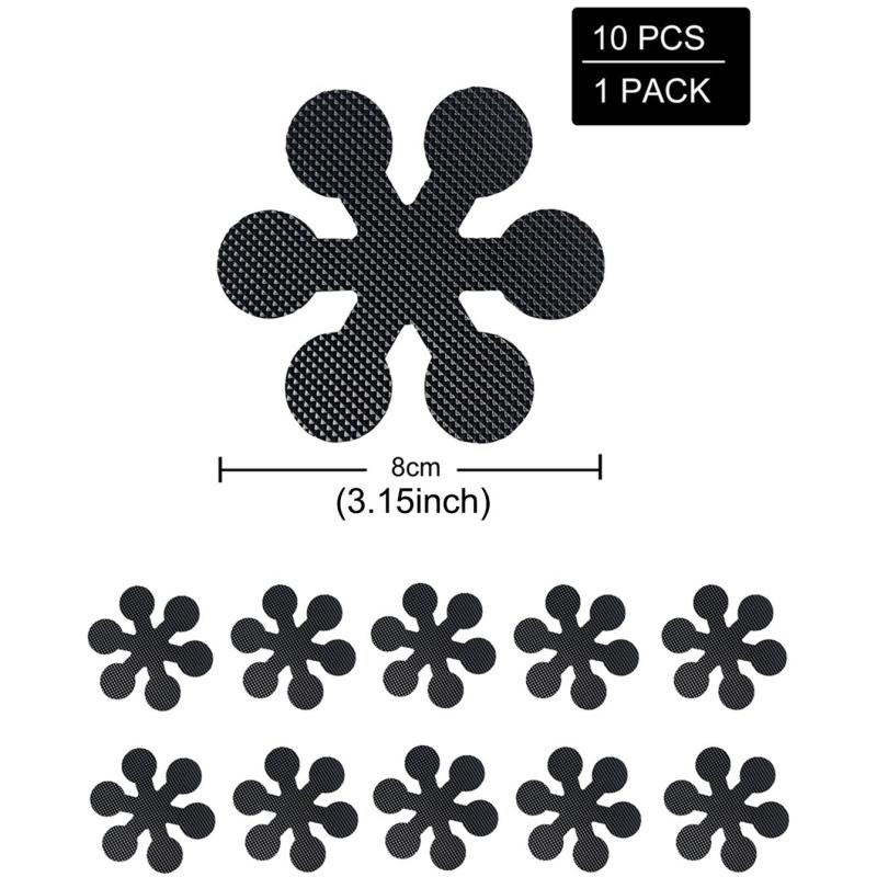 10pcs Flower Non slip Bathtub Stickers for Bathroom