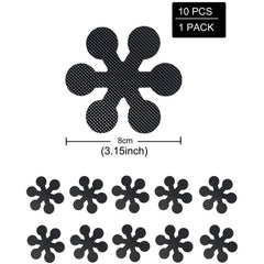 10pcs Flower Non slip Bathtub Stickers for Bathroom