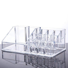 Acrylic Makeup Storage Box 9 Drawers Lipstick Jewelry Vanity Organizer