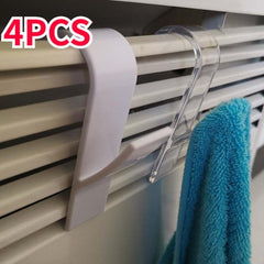 4PCS Radiator Hooks for Bathroom Storage