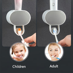 Auto Toothpaste Squeezer & Toothbrush Holder Set