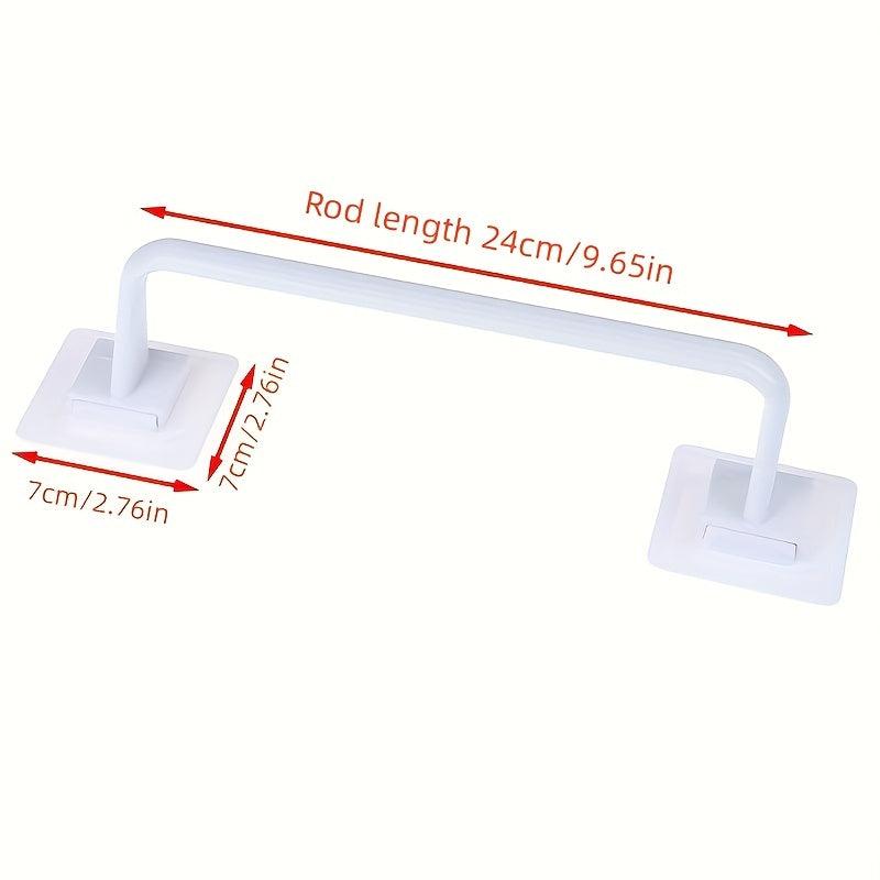 Self Adhesive Towel Bar for Bathroom Wall Mounted Shower Towel Rack