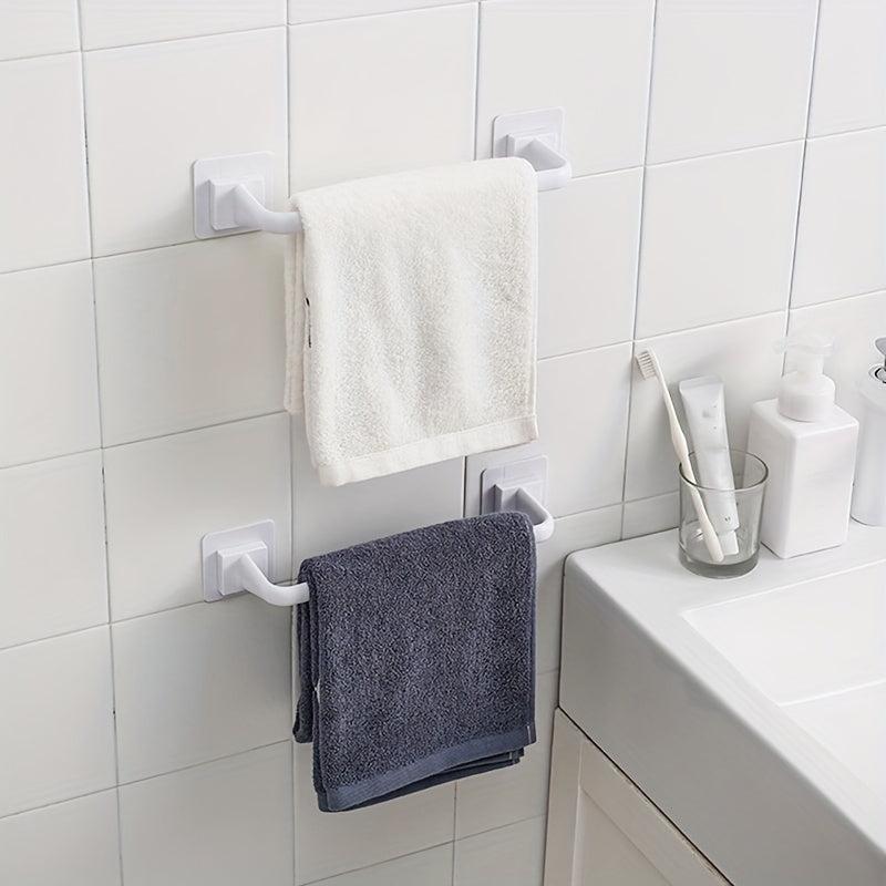 Self Adhesive Towel Bar for Bathroom Wall Mounted Shower Towel Rack