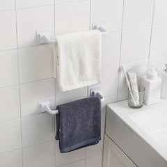 Self Adhesive Towel Bar for Bathroom Wall Mounted Shower Towel Rack