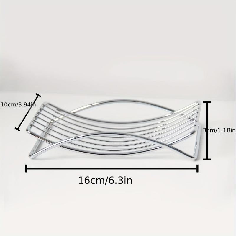 Stainless Steel Soap Dish Drain Soap Tray Self Draining Soap Holder for Bathroom