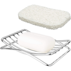 Stainless Steel Soap Dish Drain Soap Tray Self Draining Soap Holder for Bathroom