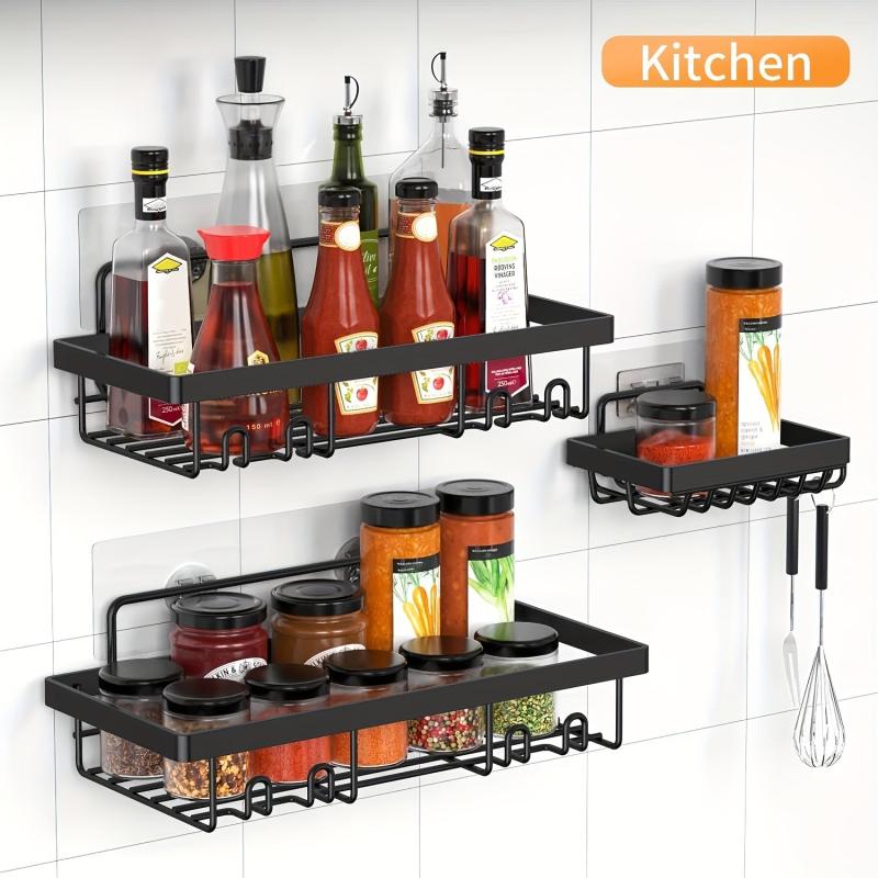 5pcs Adhesive Shower Caddy Bathroom Organizer