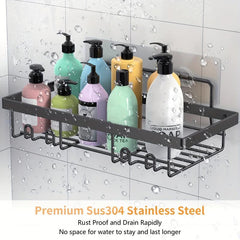 5pcs Adhesive Shower Caddy Bathroom Organizer