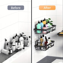 5pcs Adhesive Shower Caddy Bathroom Organizer