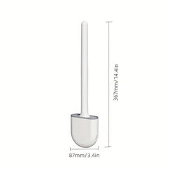 Bathroom Wall Mount Toilet Brush Set Silicone Cleaning Tool