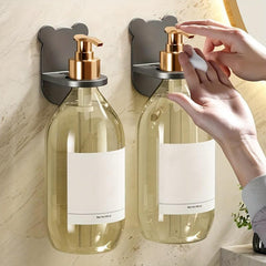 Adjustable Cartoon Bottle Holder Wall Mounted Bathroom Shelf