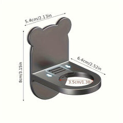 Adjustable Cartoon Bottle Holder Wall Mounted Bathroom Shelf
