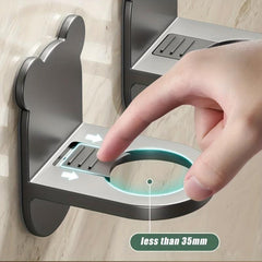 Adjustable Cartoon Bottle Holder Wall Mounted Bathroom Shelf