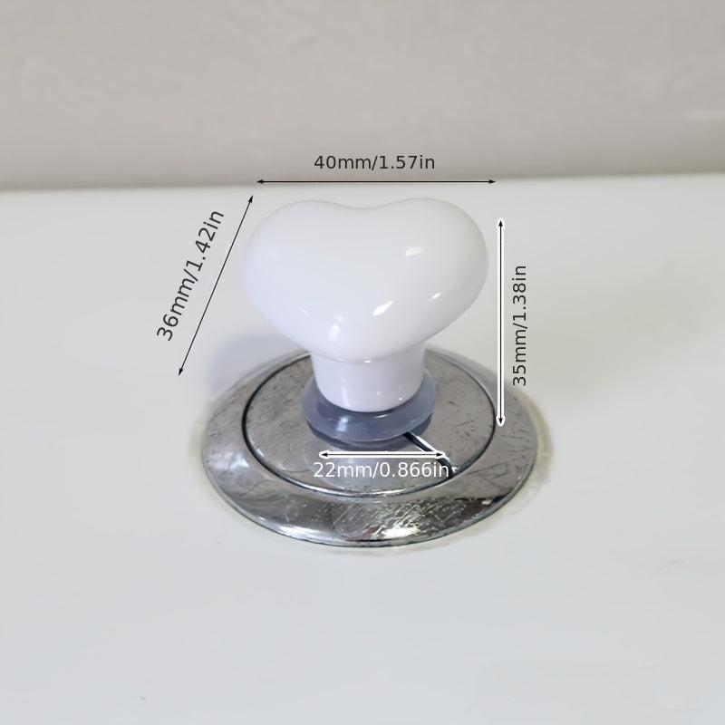 Colorful Heart Toilet Press Button Water Tank Auxiliary Device Love Button