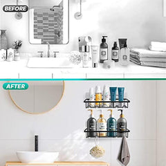 Stainless Steel Bathroom Shower Caddy Wall Mounted Organizer