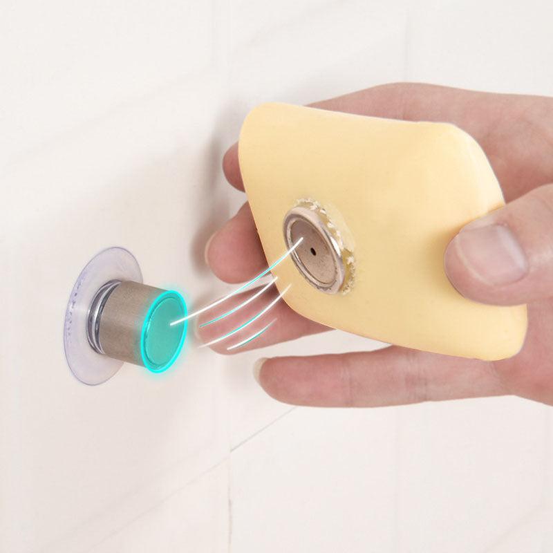 Stainless Steel Magnetic Soap Dish Bathroom Soap Drain Rack