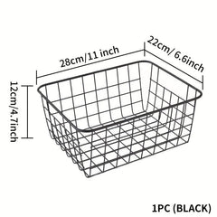 4pcs Wire Storage Baskets For Bathroom Countertop Organization