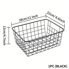 4pcs Wire Storage Baskets For Bathroom Countertop Organization