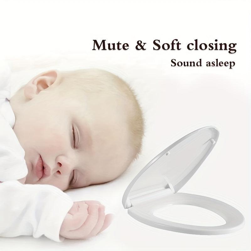 Soft Close Elongated Toilet Seat Cover Quick Release