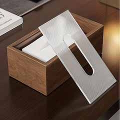 Wooden Desktop Tissue Box Napkin Dispenser