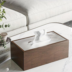 Wooden Desktop Tissue Box Napkin Dispenser