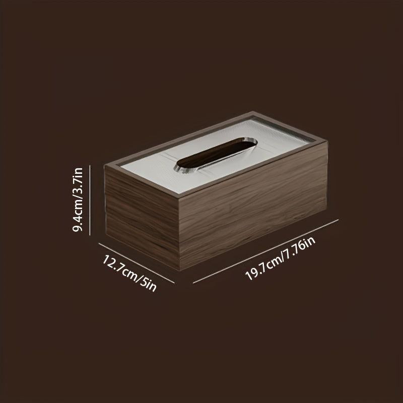 Wooden Desktop Tissue Box Napkin Dispenser