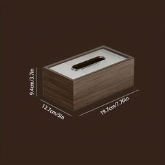 Wooden Desktop Tissue Box Napkin Dispenser