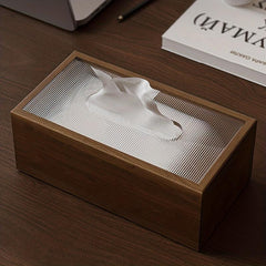 Wooden Desktop Tissue Box Napkin Dispenser