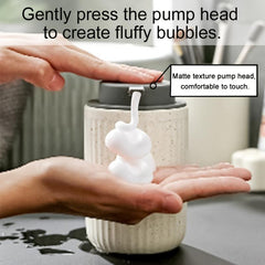Foam Ceramic Soap Dispenser 400ml Bathroom Lotion Bottle