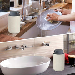 Foam Ceramic Soap Dispenser 400ml Bathroom Lotion Bottle
