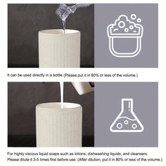 Foam Ceramic Soap Dispenser 400ml Bathroom Lotion Bottle