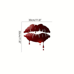 Halloween Scary Lip Toilet Sticker, Wall Decal & Lid Sticker