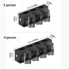 Toothbrush Holder with Gargle Cup Wall Mounted Storage Rack