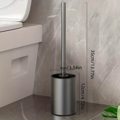 Space Aluminum Toilet Brush Set with Holder