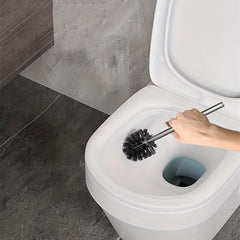 Space Aluminum Toilet Brush Set with Holder