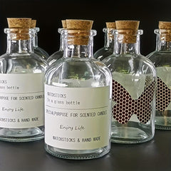 Aromatherapy Candle Matches Jar Glass Bottles with Cork Stoppers