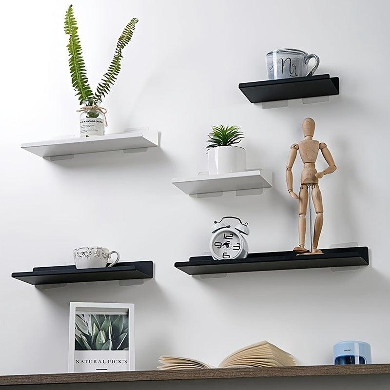 Stylish Floating Shelves for Plants & Artwork - Metal Storage Racks