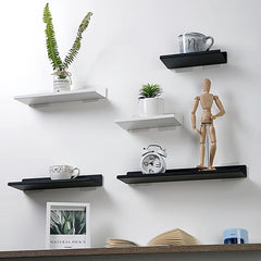 Stylish Floating Shelves for Plants & Artwork - Metal Storage Racks