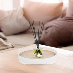 Round Storage Tray Bathroom Vanity Decorative Storage Rack