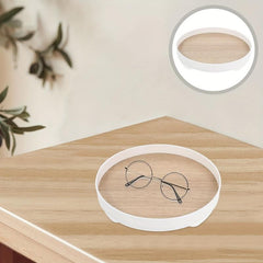 Round Storage Tray Bathroom Vanity Decorative Storage Rack
