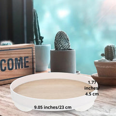 Round Storage Tray Bathroom Vanity Decorative Storage Rack