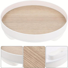 Round Storage Tray Bathroom Vanity Decorative Storage Rack