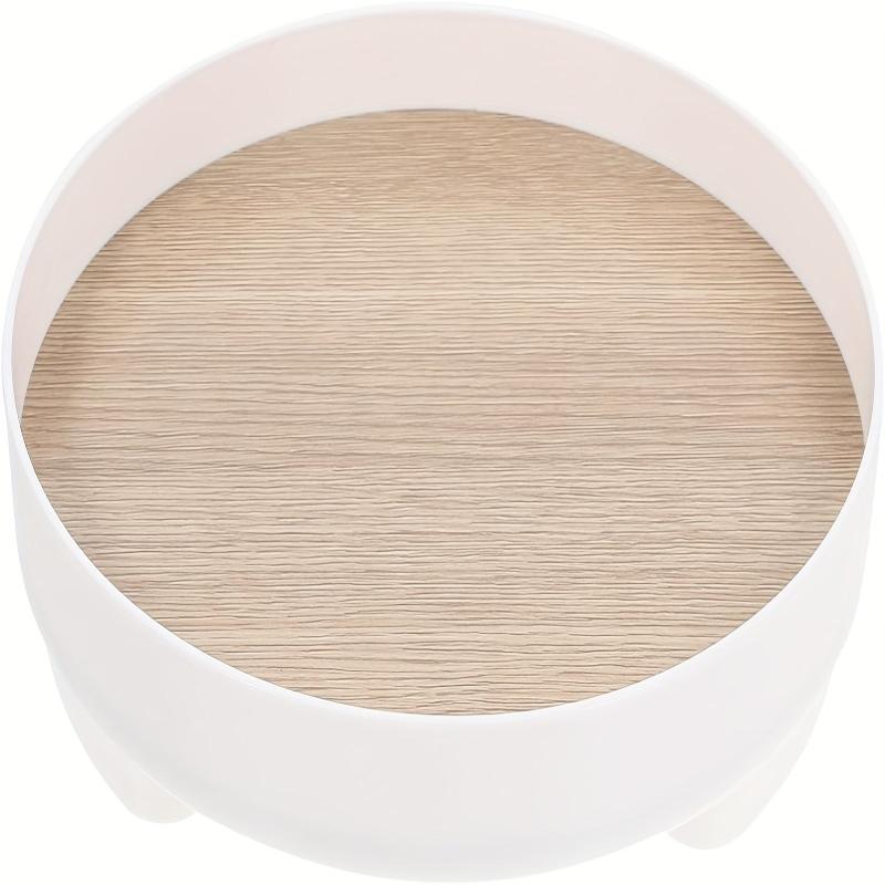 Round Storage Tray Bathroom Vanity Decorative Storage Rack