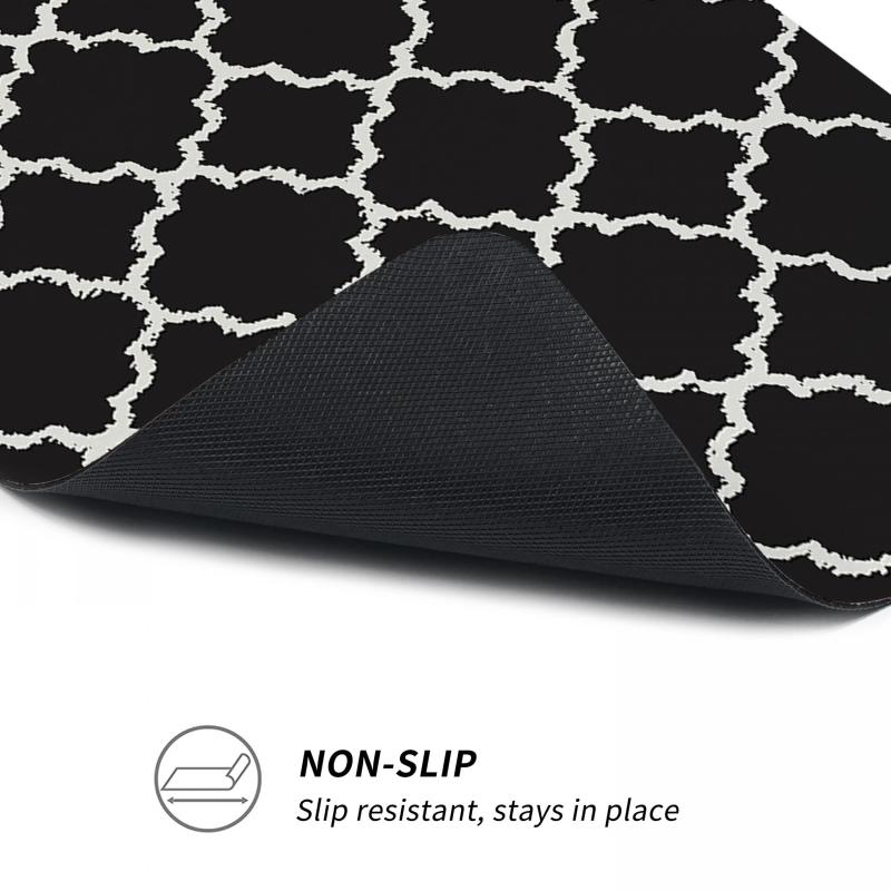 Geometric Pattern Stair Treads Non Slip Carpet Mat 76 X 20 Indoor Stair Runners