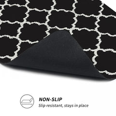 Geometric Pattern Stair Treads Non Slip Carpet Mat 76 X 20 Indoor Stair Runners