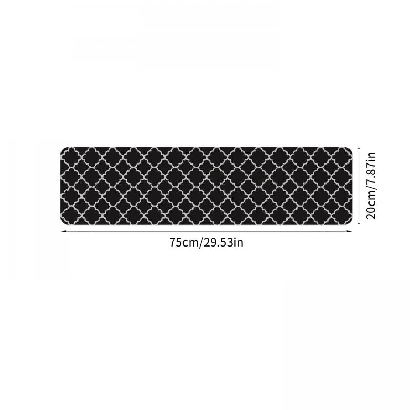 Geometric Pattern Stair Treads Non Slip Carpet Mat 76 X 20 Indoor Stair Runners