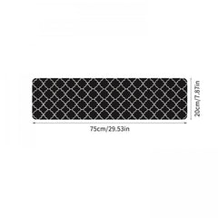 Geometric Pattern Stair Treads Non Slip Carpet Mat 76 X 20 Indoor Stair Runners