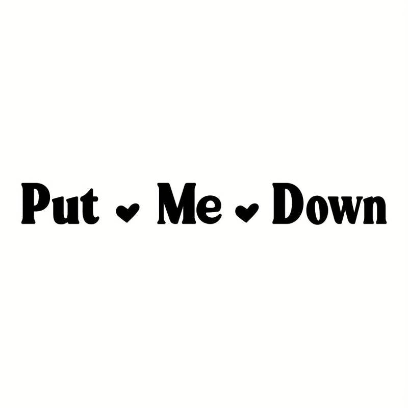 Slogan Pattern Toilet Lid Decal Self Adhesive Wall Sticker Bathroom Decor